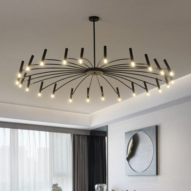 black candle chandelier