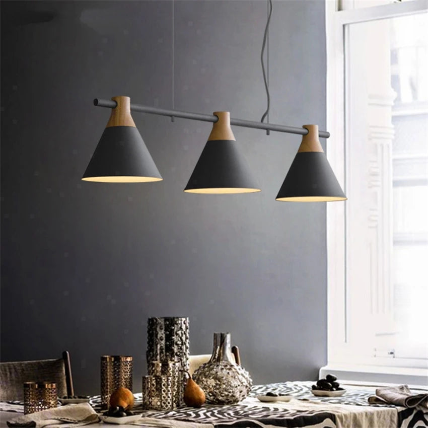 black cone pendant light​