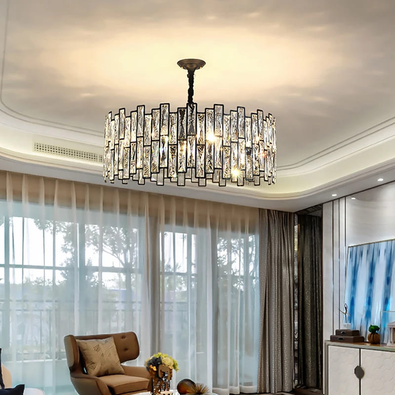 modern blackc crystal chandelier