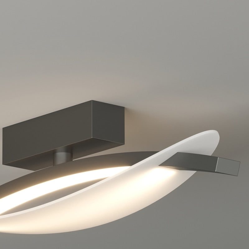 black minimalist ceiling light