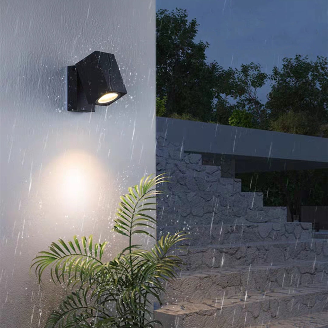 black modern outdoor wall lights waterproof