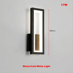 black rectangle wall light