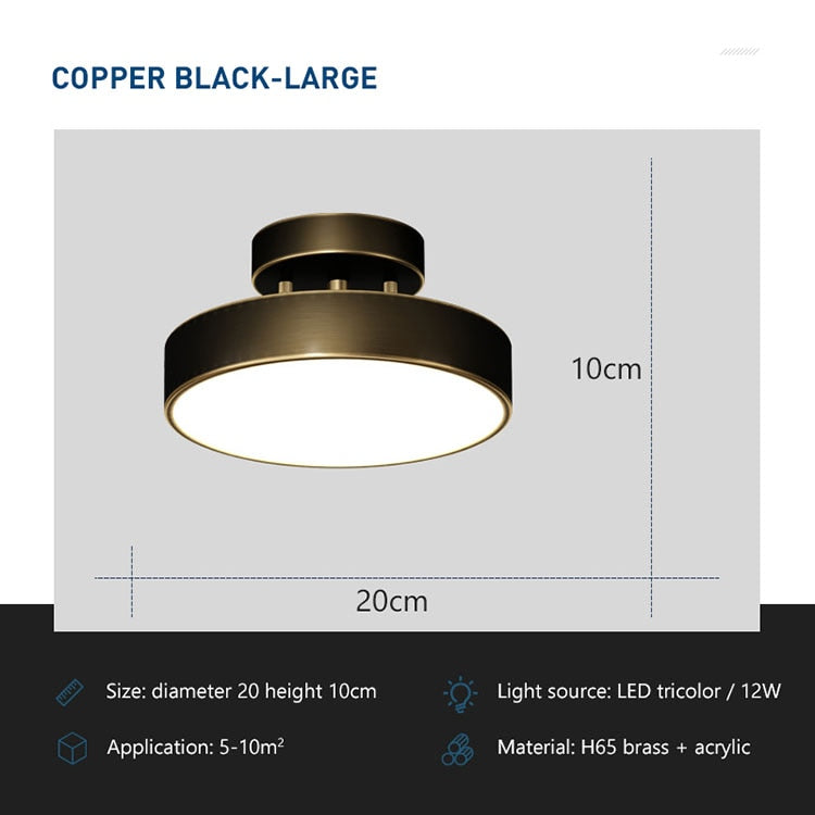 black round flush mount lighting