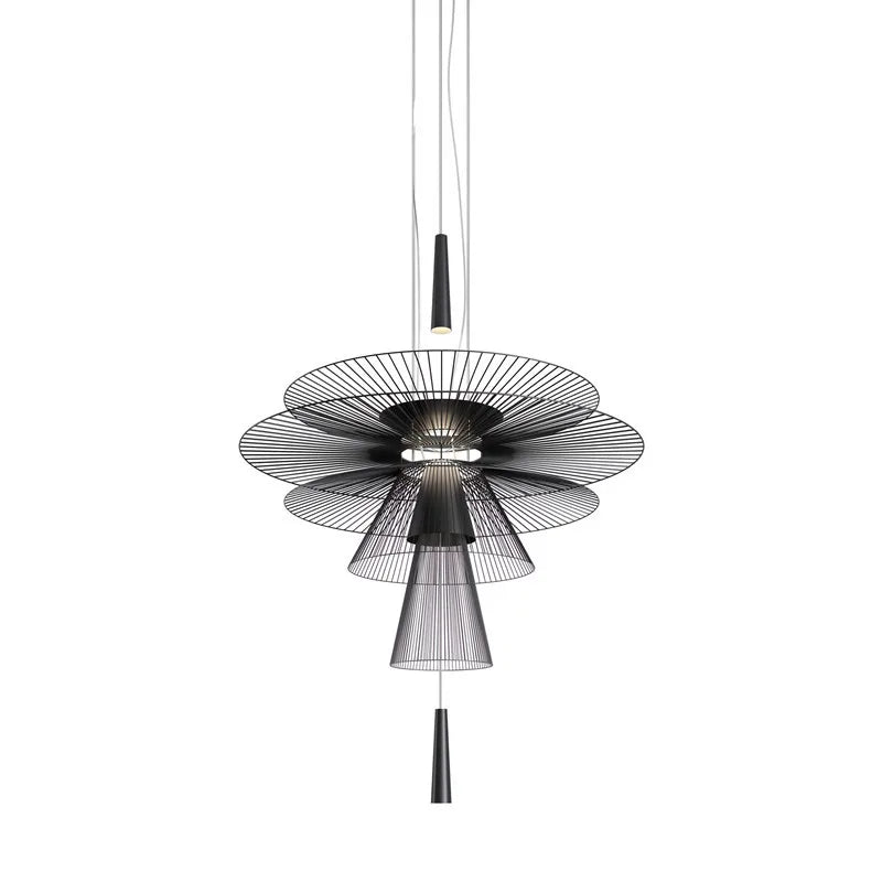 black round gravity 1 pendant light