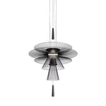 black round gravity 1 pendant light