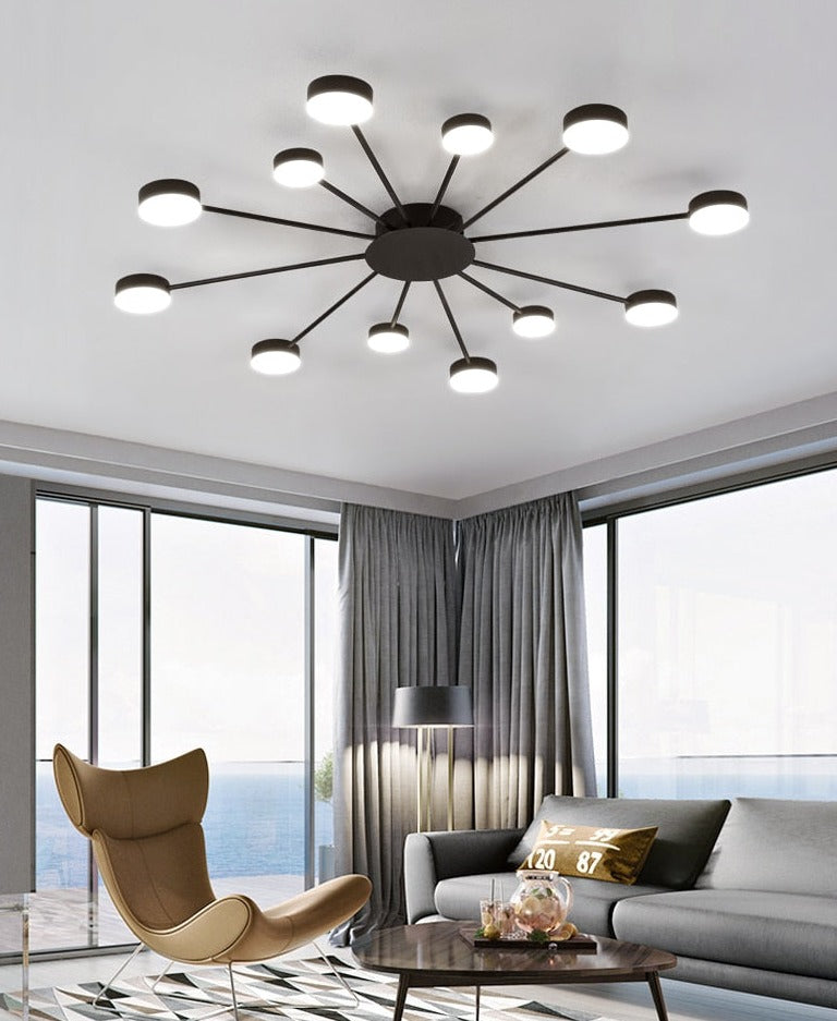 black sputnik chandelier