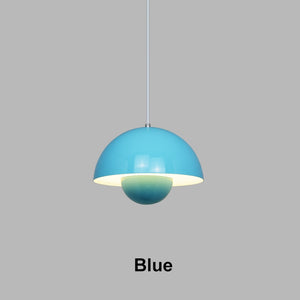 blue flowerpot pendant