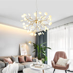 branch chandelier living room