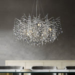 branch chandelier silver