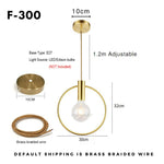 brass round pendant light | Lighting Homei