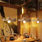 straw hat pendant light