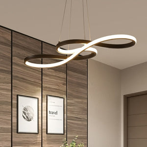 brown infinity chandelier