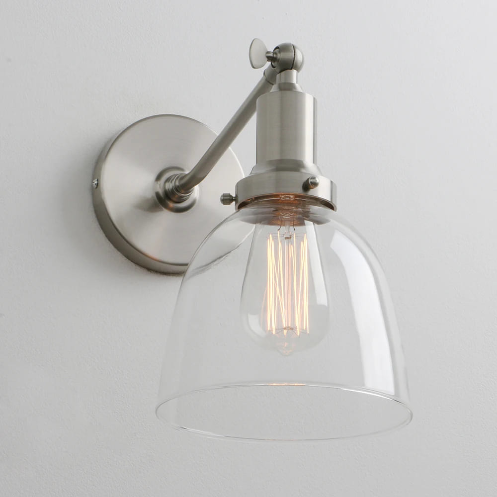 brushed industrial wall sconces