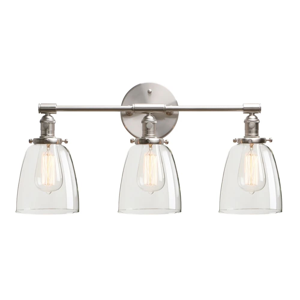 brushed three light sconce