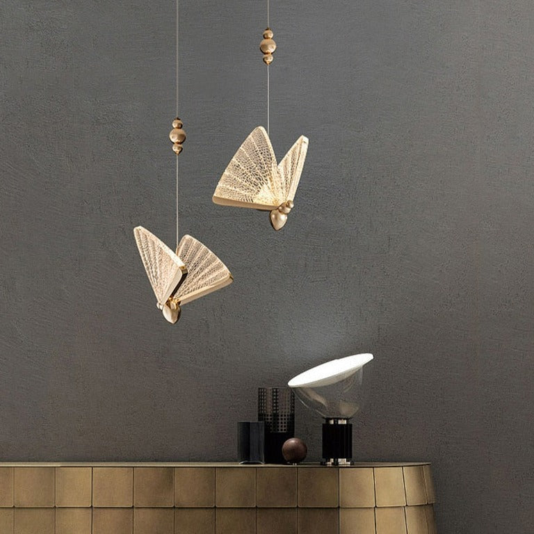 butterfly hanging light