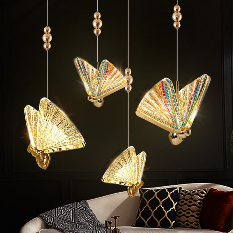 butterfly pendant light