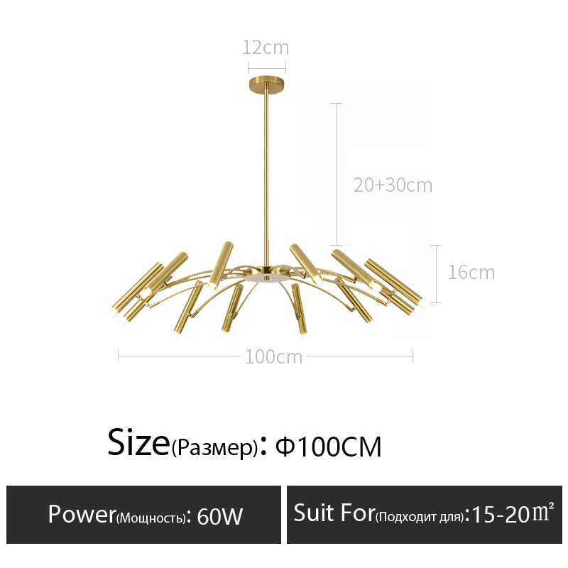 gold candle chandelier