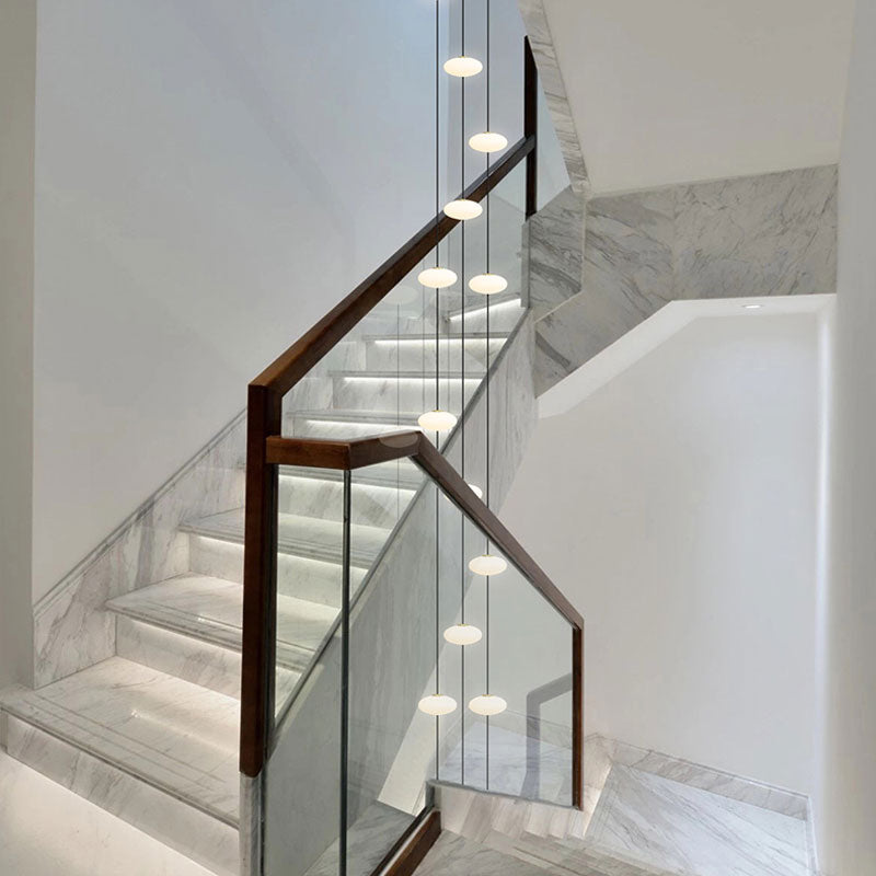 chandelier for stairs