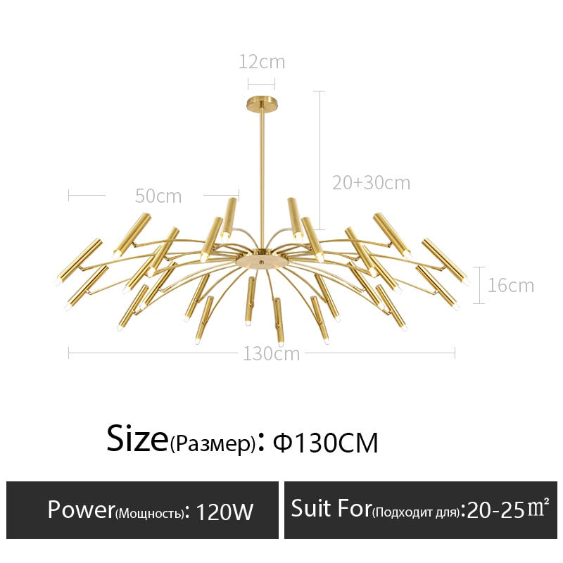 gold candle chandelier