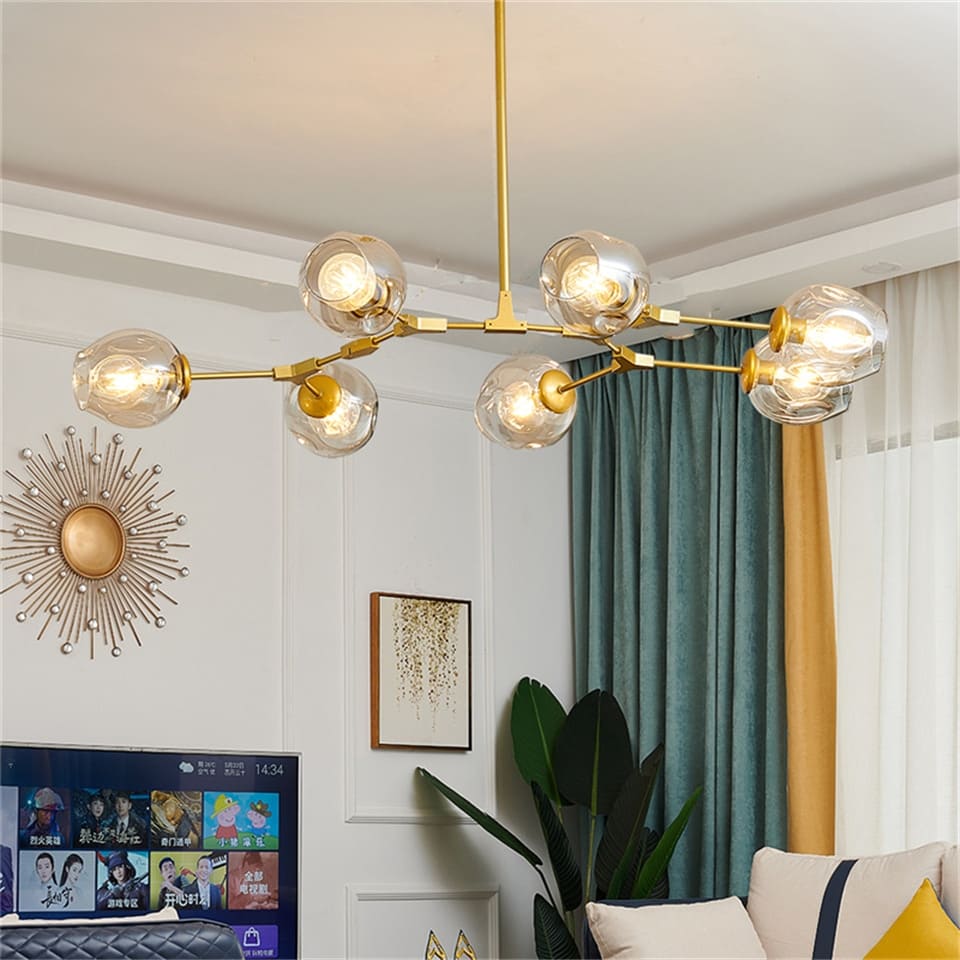 chandelier glass globe