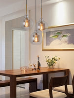 chiswick glass pendant light dining room