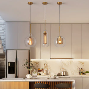 chiswick glass pendant light kitchen island