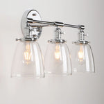 3 light chrome industial wall lamp