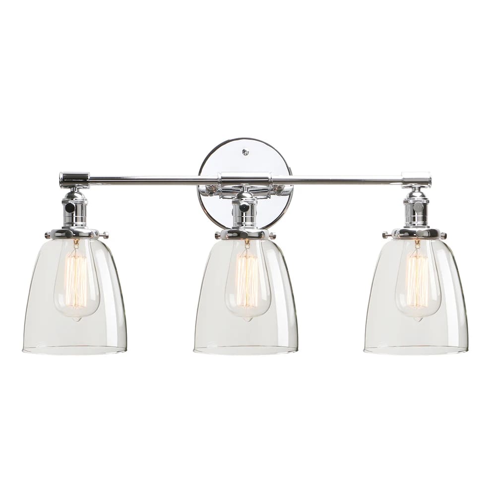 chromes three light sconce