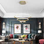 circular chandelier modern