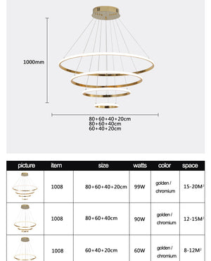 circular chandelier