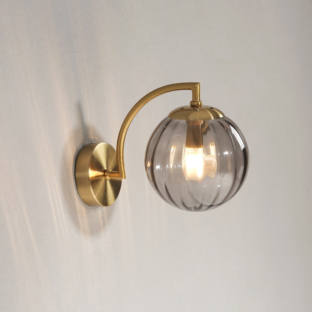 coffe globe wall sconce