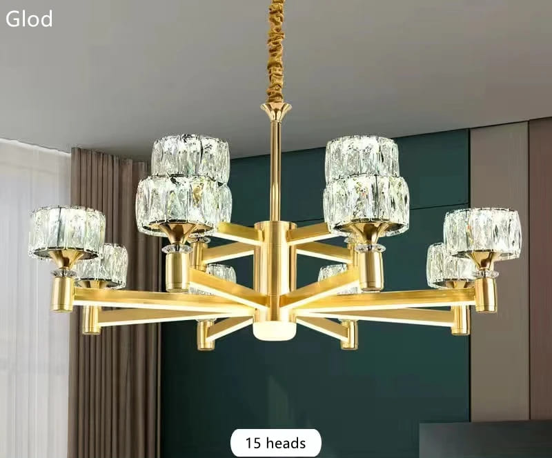 colored glass chandelier