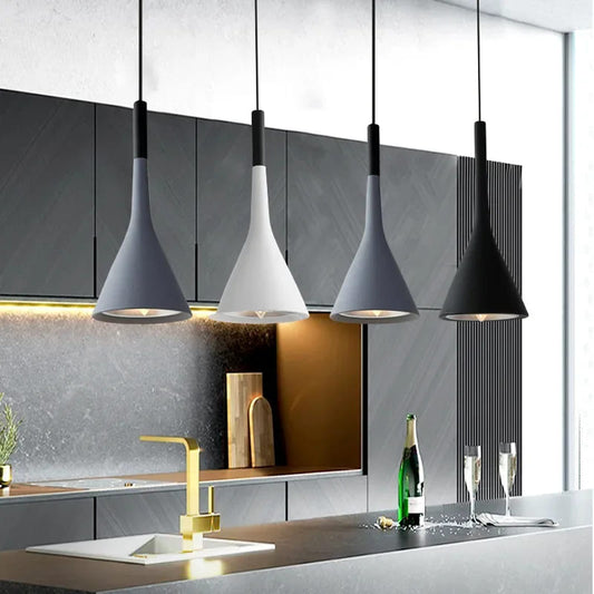 cone hanging pendant light for kitchen island