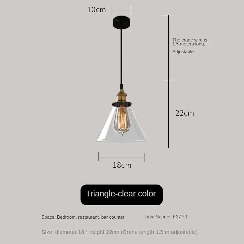 clear glass pendant light