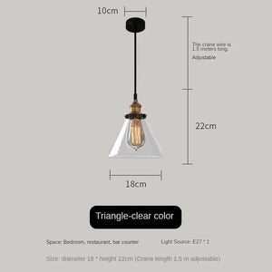 clear glass pendant light