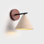 cone natural stone wall light