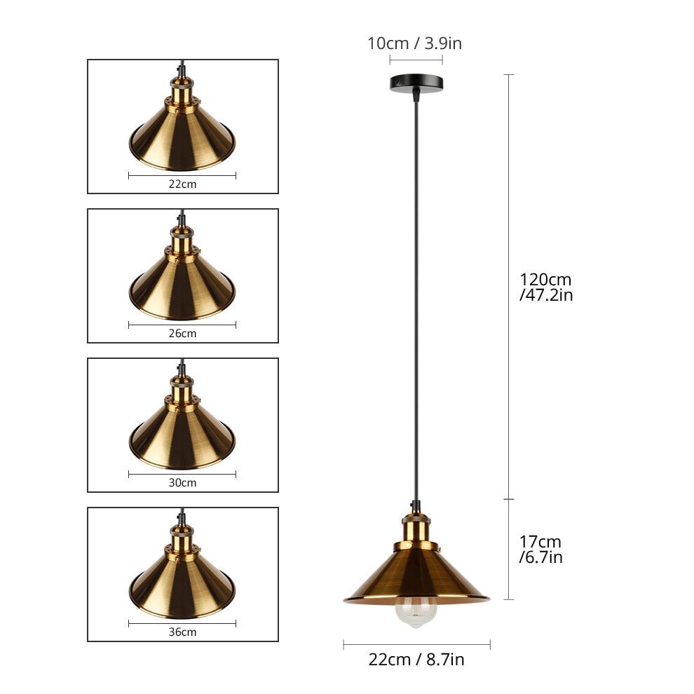 cone shaped pendant light