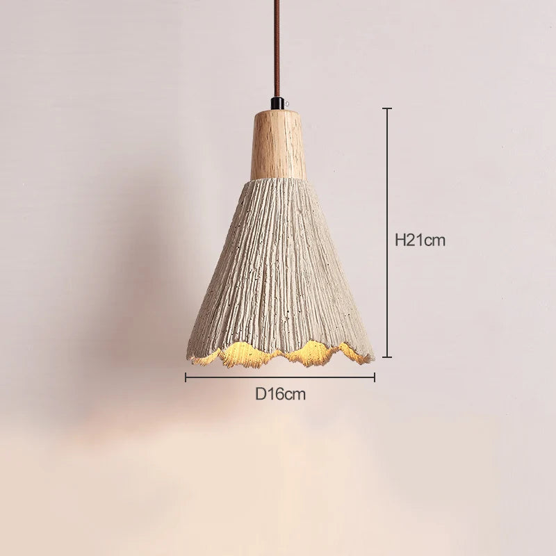 large concrete pendant light