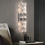 contemporary crystal wall sconces