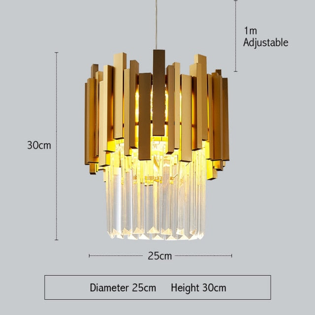 crystal chandelier gold