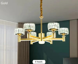 crystal chandelier gold