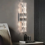 warm white crystal wall sconce bedside lighting