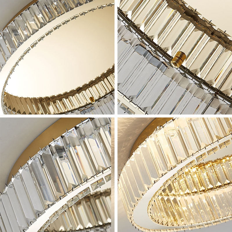 crystal flush mount ceiling light