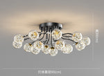 crystal globe chandelier ceiling light