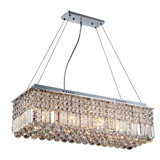 crystal rectangular chandelier