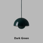 dark green flowerpot pendant