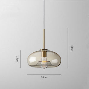 dome cognac glass pendant light | Lighting Homei