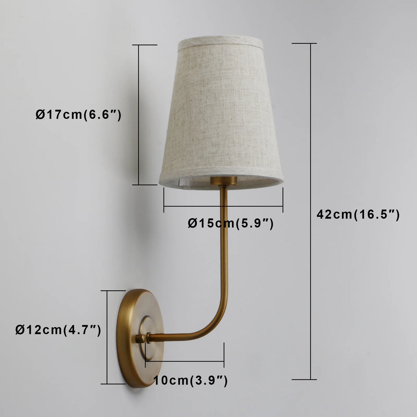 fabric wall sconce