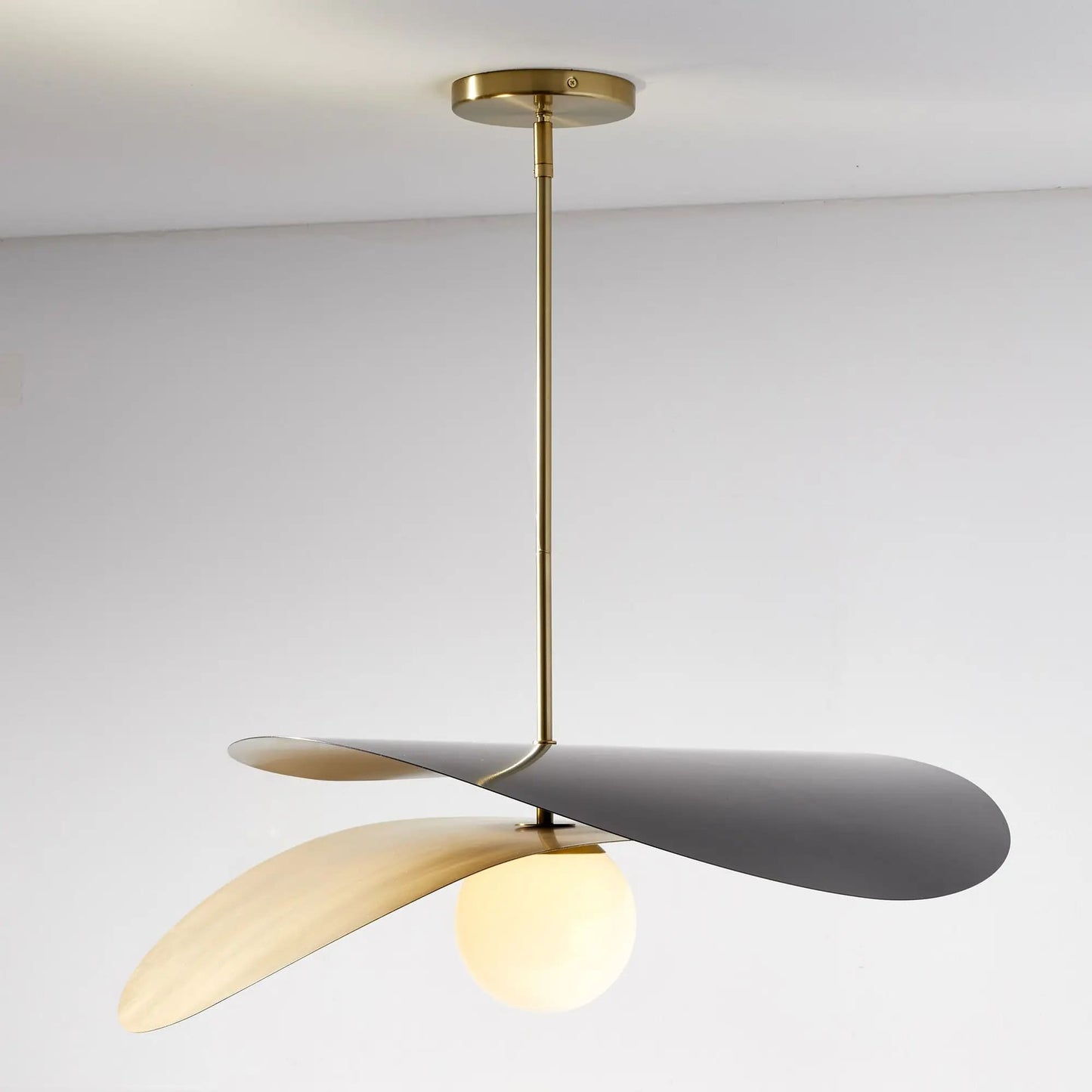 flat hat hanging light