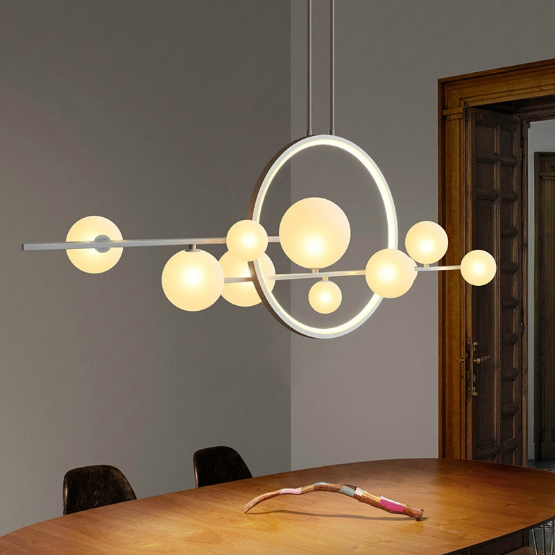 forsted modern glass bubble chandelier